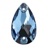 Varrható csepp alakú kő méret: 18x11mm - AQUAMARINE (202)